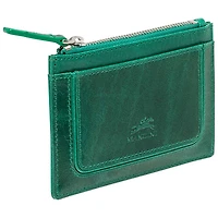 Porte-carte RFID en cuir véritable South Beach de Mancini - Vert
