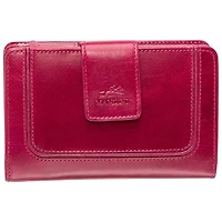 Mancini South Beach RFID Genuine Leather Bi-fold Wallet - Pink