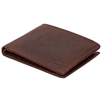 Portefeuille en cuir véritable RFID avec porte-monnaie Buffalo de Mancini - Brun