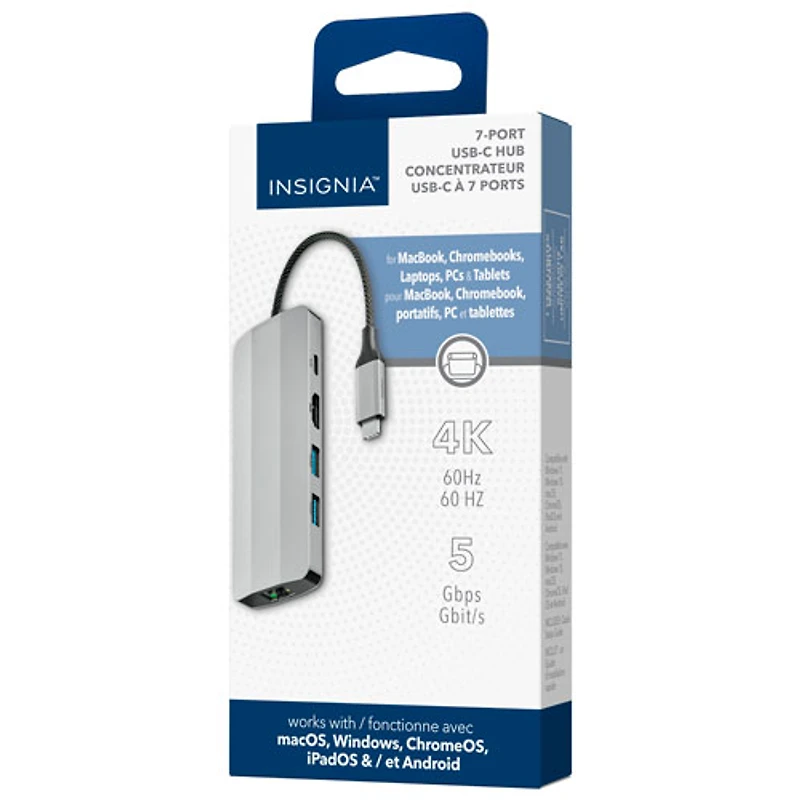 Concentrateur USB-C à 7 ports d'Insignia (NS-PH571MS23-C) - Exclusivité de Best Buy