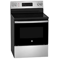 GE 30" 5.0 Cu. Ft. Self-Clean Freestanding Electric Range (JCB630SVSS) - Stainless Steel