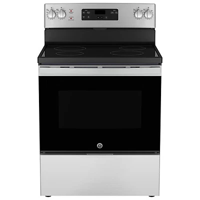 Cuisinière électrique autonome 5,0 pi³ 30 po de GE (JCBS630SVSS) - Inox