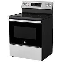 Cuisinière électrique autonome 5,0 pi³ 30 po de GE (JCBS630SVSS) - Inox