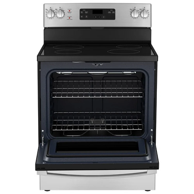 Cuisinière électrique autonome 5,0 pi³ 30 po de GE (JCBS630SVSS) - Inox