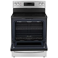 Cuisinière électrique autonome 5,0 pi³ 30 po de GE (JCBS630SVSS) - Inox