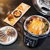Autocuiseur et friteuse à air chaud Duo Crisp avec couvercle Ultimate d'Instant Pot - 6,5Qt pte - Noir