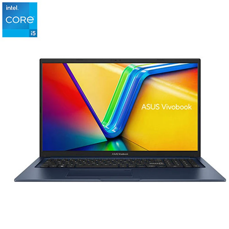 Portable de 17,3 po Vivobook 17 d'ASUS - Bleu calme (Core i5-1235U d'Intel/SSD 1 To/RAM 16 Go/Windows 11)
