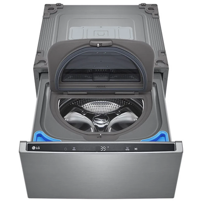 LG Sidekick 27" 1.0 Cu. Ft. Laundry Pedestal Washer (WD300CV) - Graphite Steel