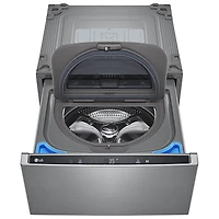 LG Sidekick 27" 1.0 Cu. Ft. Laundry Pedestal Washer (WD300CV) - Graphite Steel