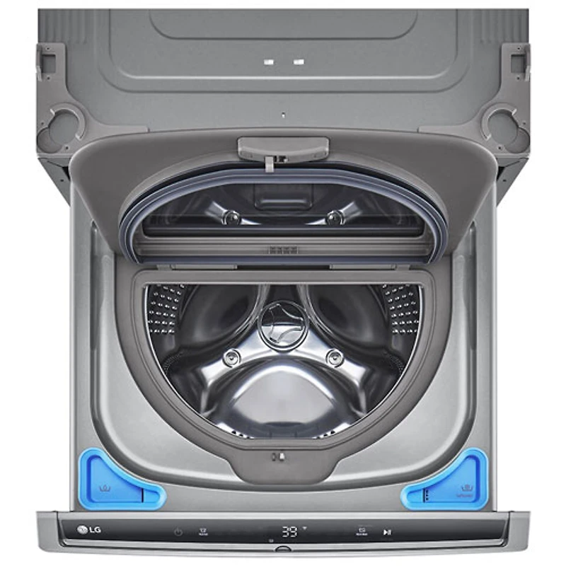 LG Sidekick 27" 1.0 Cu. Ft. Laundry Pedestal Washer (WD300CV) - Graphite Steel