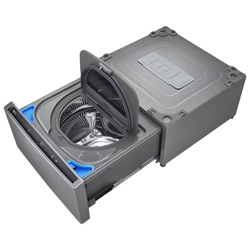LG Sidekick 27" 1.0 Cu. Ft. Laundry Pedestal Washer (WD300CV) - Graphite Steel