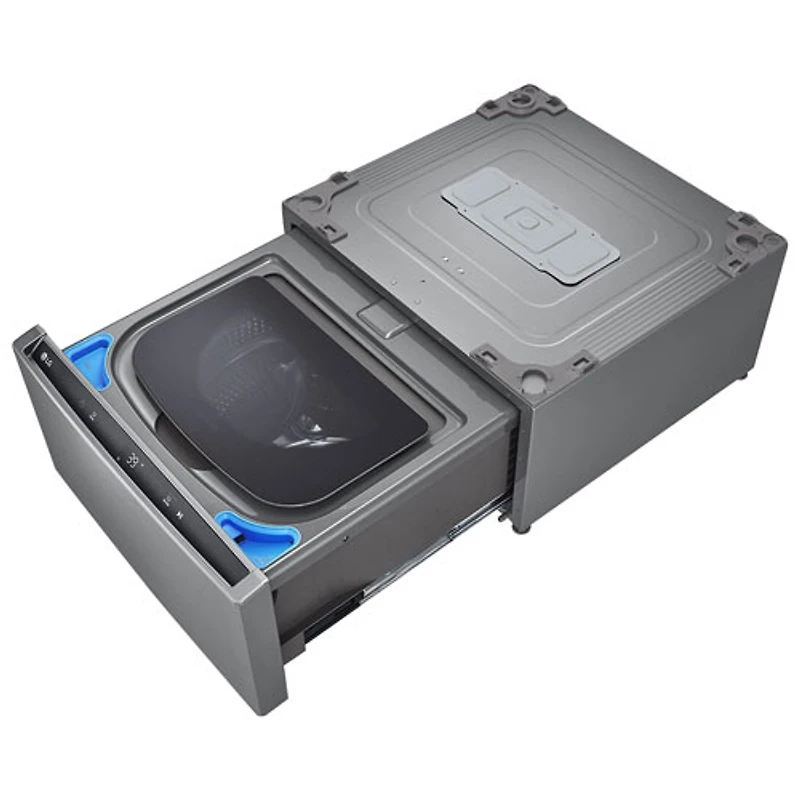 LG Sidekick 27" 1.0 Cu. Ft. Laundry Pedestal Washer (WD300CV) - Graphite Steel