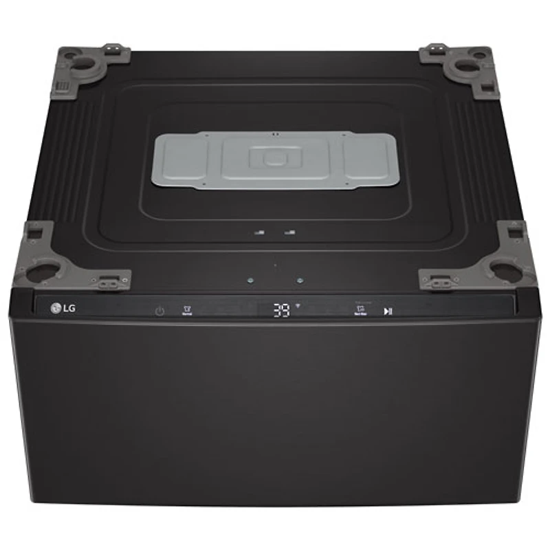 LG Sidekick 27" 1.0 Cu. Ft. Laundry Pedestal Washer (WD300CB) - Black Steel