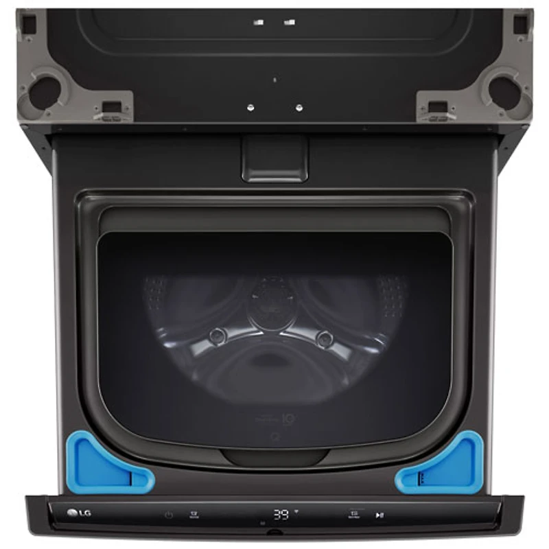 LG Sidekick 27" 1.0 Cu. Ft. Laundry Pedestal Washer (WD300CB) - Black Steel