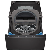 LG Sidekick 27" 1.0 Cu. Ft. Laundry Pedestal Washer (WD300CB) - Black Steel