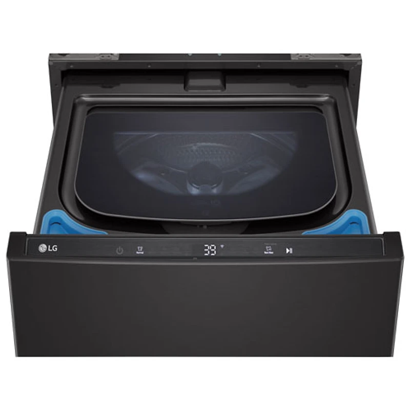 LG Sidekick 27" 1.0 Cu. Ft. Laundry Pedestal Washer (WD300CB) - Black Steel