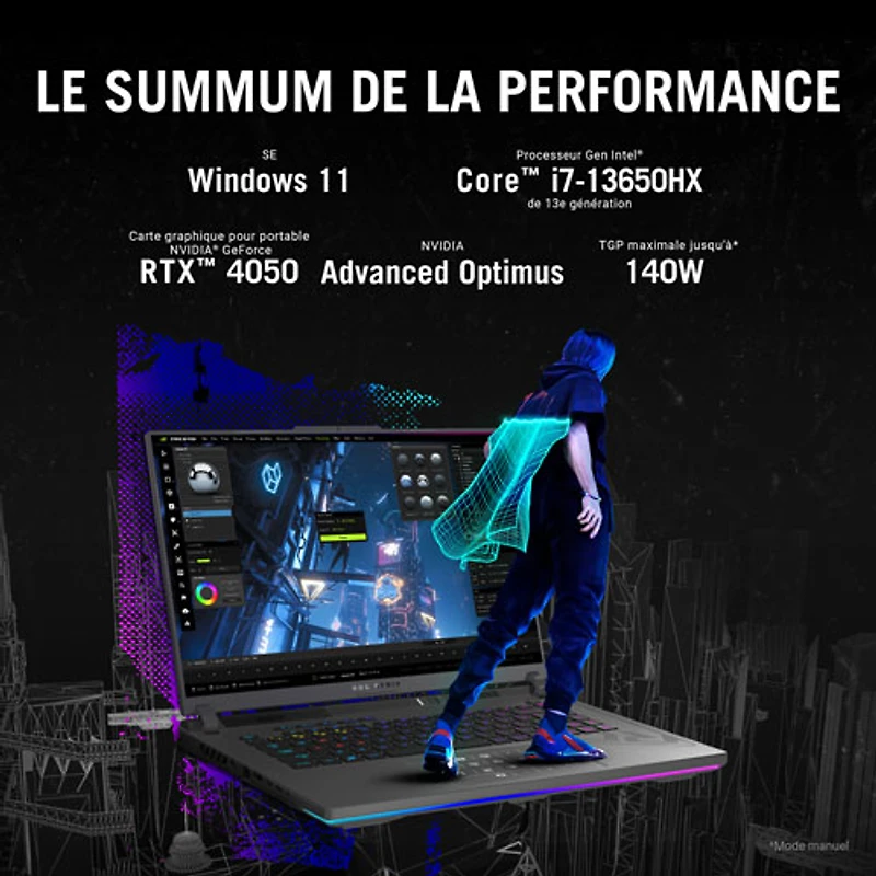ASUS ROG Strix G16 16" Gaming Laptop - Eclipse Grey (Intel Core i7-13650HX/512GB SSD/32GB RAM/GeForce RTX 4050)