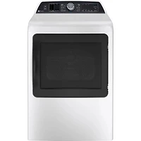 GE Profile 7.3 Cu. Ft. Electric Steam Dryer (PTD70EBMTWS) - White