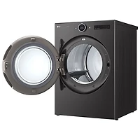 LG 7.4 Cu. Ft. Electric Steam Dryer (DLEX6700B) - Black Steel