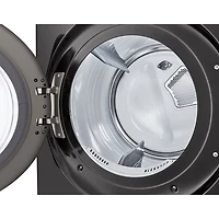 LG 7.4 Cu. Ft. Electric Steam Dryer (DLEX6700B) - Black Steel