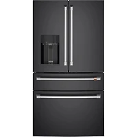Réfrigérateur à deux portes 22,3 pi³ 36 po à distributeur d'eau/glace Café (CXE22DP3PD1) - Noir mat