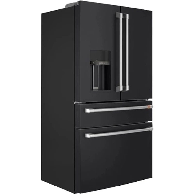 Réfrigérateur à deux portes 22,3 pi³ 36 po à distributeur d'eau/glace Café (CXE22DP3PD1) - Noir mat