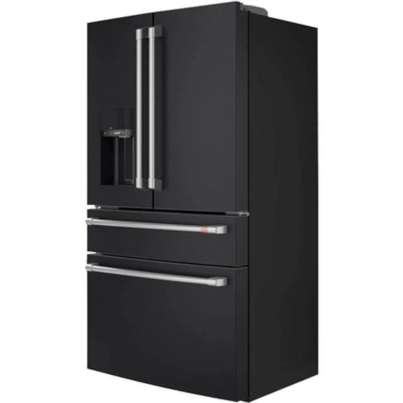 Réfrigérateur à deux portes 22,3 pi³ 36 po à distributeur d'eau/glace Café (CXE22DP3PD1) - Noir mat