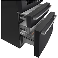 Réfrigérateur à deux portes 22,3 pi³ 36 po à distributeur d'eau/glace Café (CXE22DP3PD1) - Noir mat