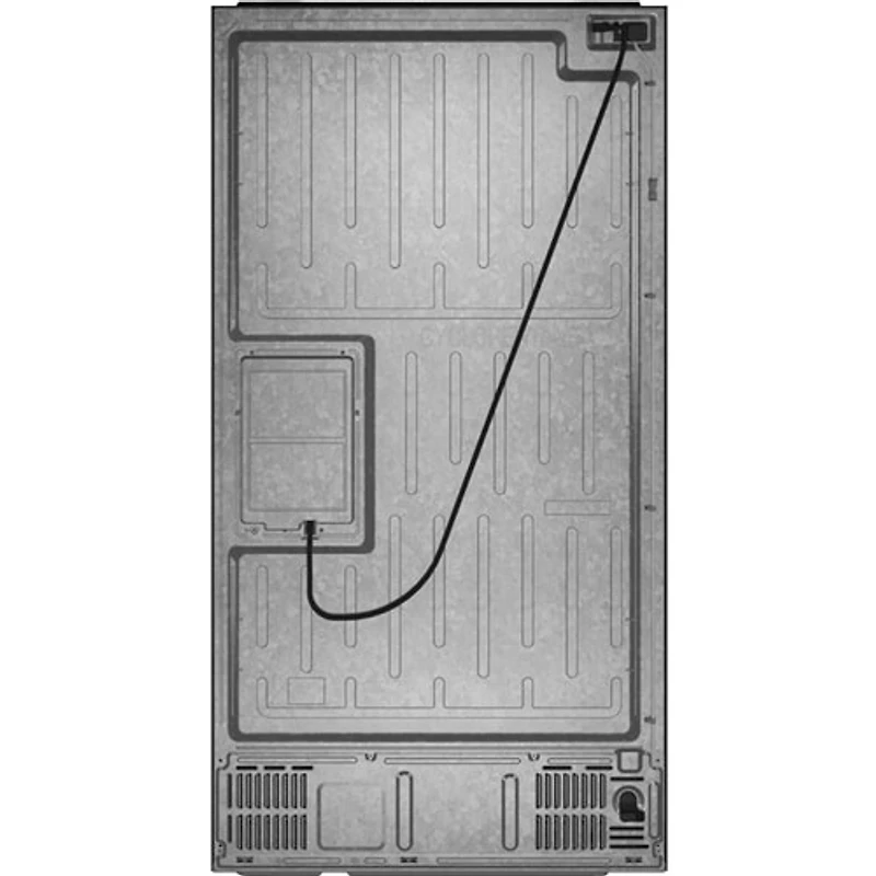 Réfrigérateur à deux portes 22,3 pi³ 36 po à distributeur d'eau/glace Café (CXE22DP3PD1) - Noir mat