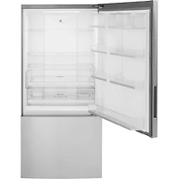 Réfrigérateur à congélateur inférieur 17,7 pi³ 31 po de GE (GBE17HYRFS) - Acier inoxydable