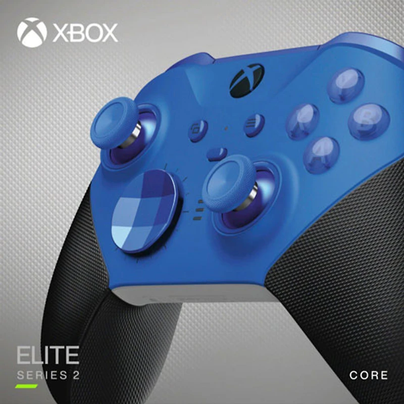 Manette sans fil Xbox Elite Series 2 Core pour Xbox Series X|S/Xbox One - Bleu
