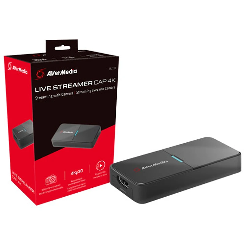 AverMedia Live Streamer CAP 4K USB 3.0 Video Capture Card (BU113)