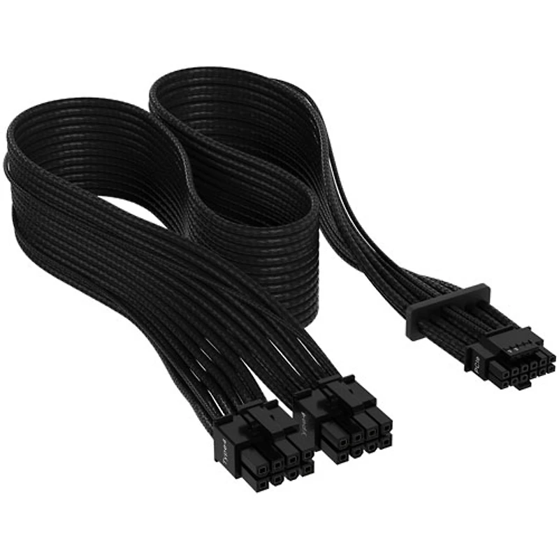 Câble d'alimentation PCIe 5.0 de 600 W de Corsair pour bloc d'alimentation (CP-8920331) - Noir