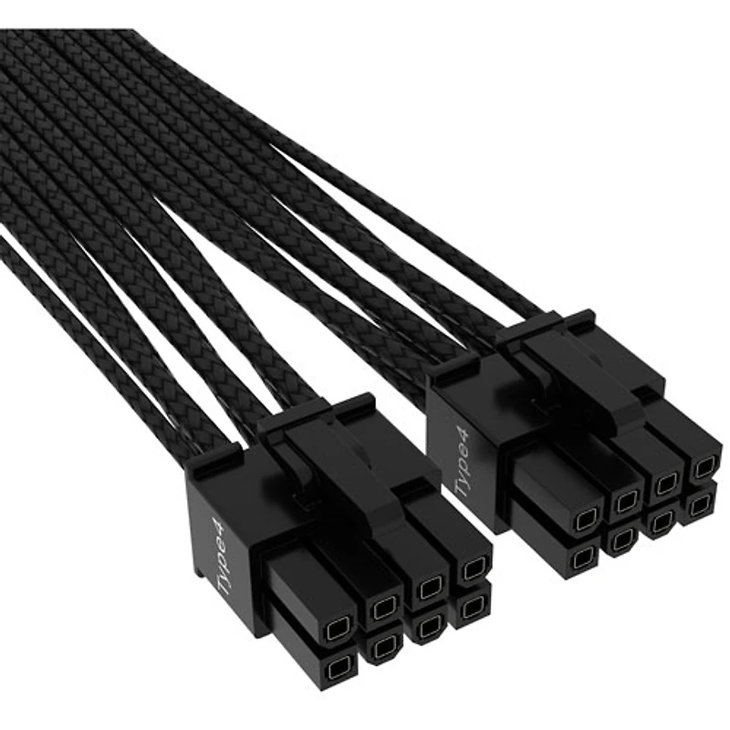 Câble d'alimentation PCIe 5.0 de 600 W de Corsair pour bloc d'alimentation (CP-8920331) - Noir