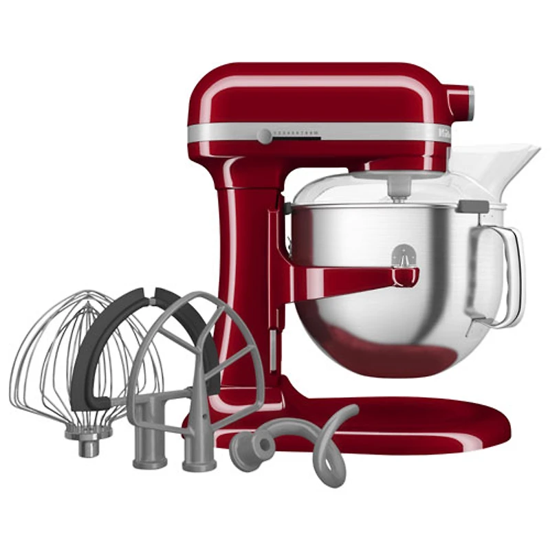 Batteur sur socle à bol relevable Professional de KitchenAid - 7 pte - 500 W - Rouge empire