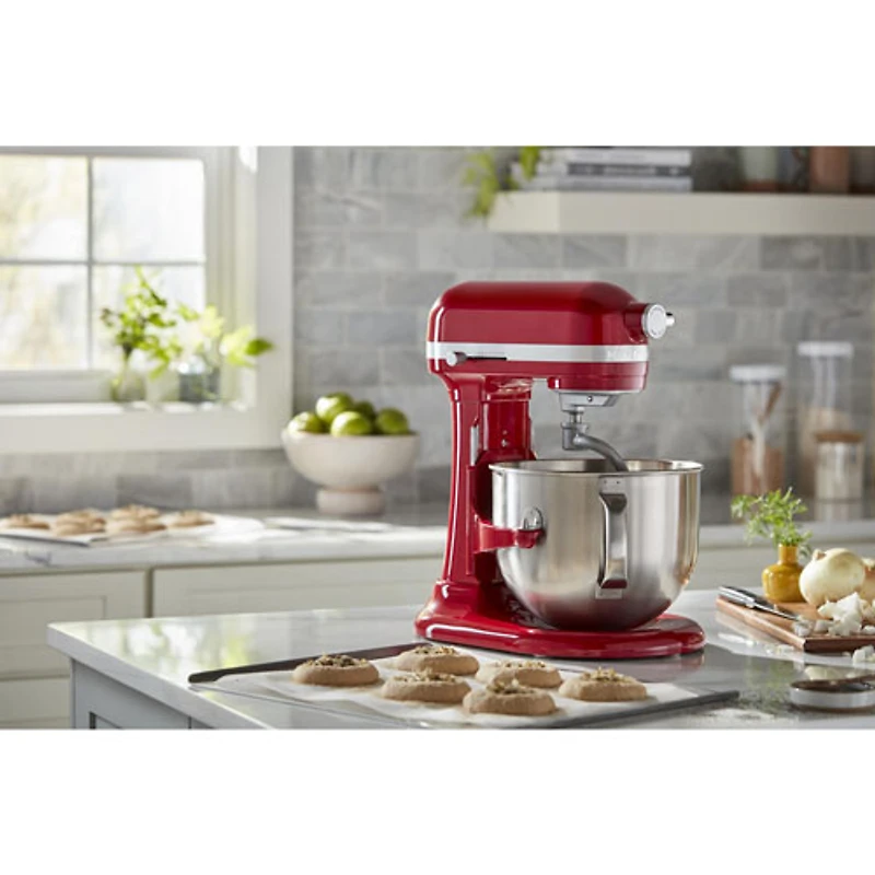 Batteur sur socle à bol relevable Professional de KitchenAid - 7 pte - 500 W - Rouge empire