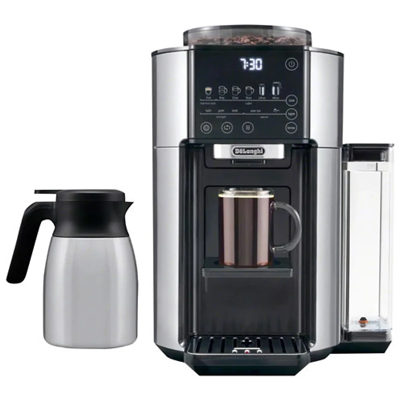 De'Longhi TrueBrew Automatic Coffee Machine w/ Thermal Carafe - Black/Stainless