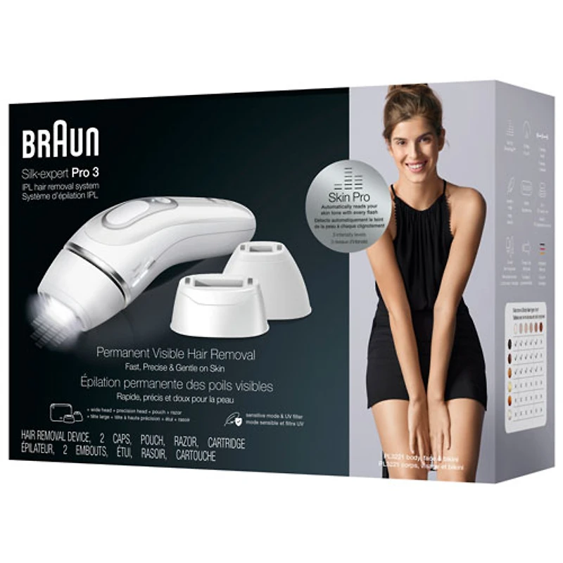 Système d'épilation à sec IPL Silk Expert Pro 3 de Braun (PL3221)