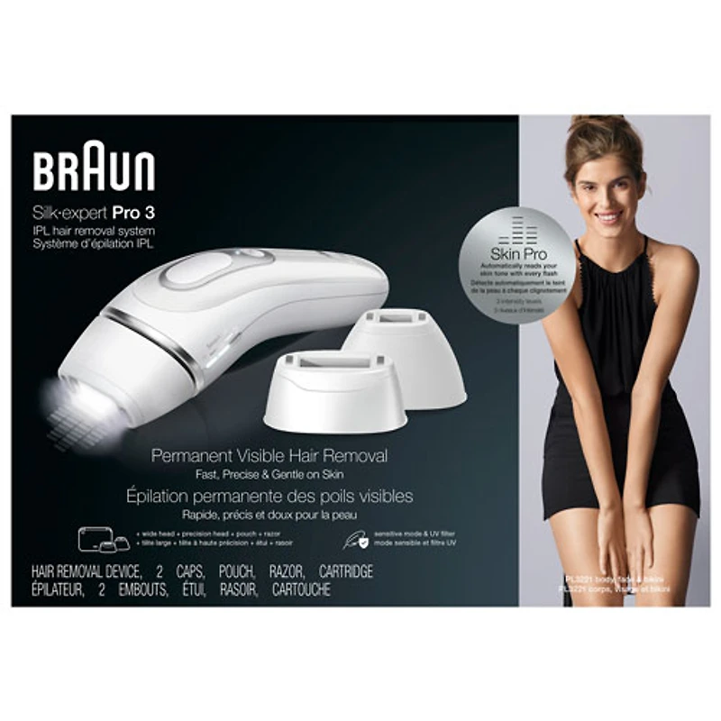 Système d'épilation à sec IPL Silk Expert Pro 3 de Braun (PL3221)