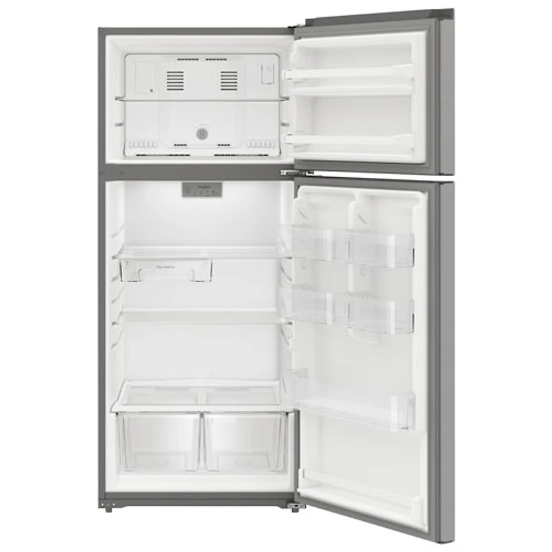 Whirlpool 29" 16.6 Cu. Ft. Top Freezer Refrigerator (WRTX5028PM) - Dolos Steel