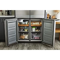 Réfrigérateur à deux portes/profondeur de comptoir 19,4 pi³ 36 po de KitchenAid (KRQC506MPS) - Acier métallique
