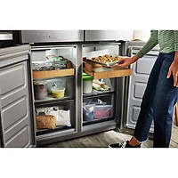 Réfrigérateur à deux portes/profondeur de comptoir 19,4 pi³ 36 po de KitchenAid (KRQC506MPS) - Acier métallique