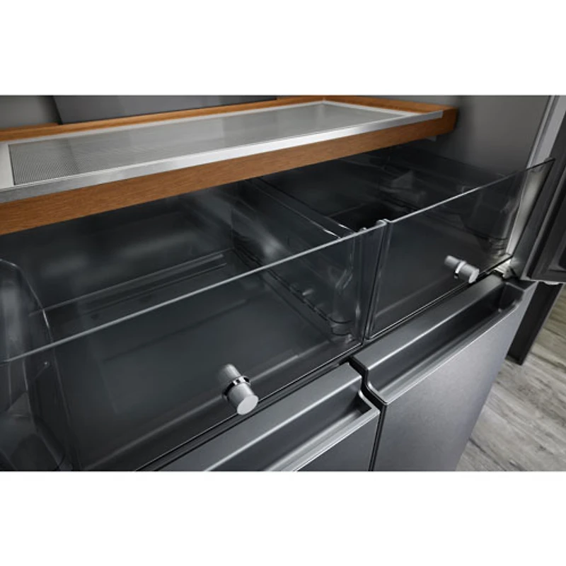Réfrigérateur à deux portes/profondeur de comptoir 19,4 pi³ 36 po de KitchenAid (KRQC506MPS) - Acier métallique