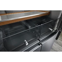 Réfrigérateur à deux portes/profondeur de comptoir 19,4 pi³ 36 po de KitchenAid (KRQC506MPS) - Acier métallique