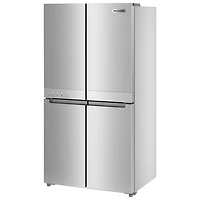 Réfrigérateur à deux portes/profondeur de comptoir 19,4 pi³ 36 po de KitchenAid (KRQC506MPS) - Acier métallique