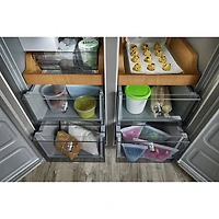 Réfrigérateur à deux portes/profondeur de comptoir 19,4 pi³ 36 po de KitchenAid (KRQC506MPS) - Acier métallique