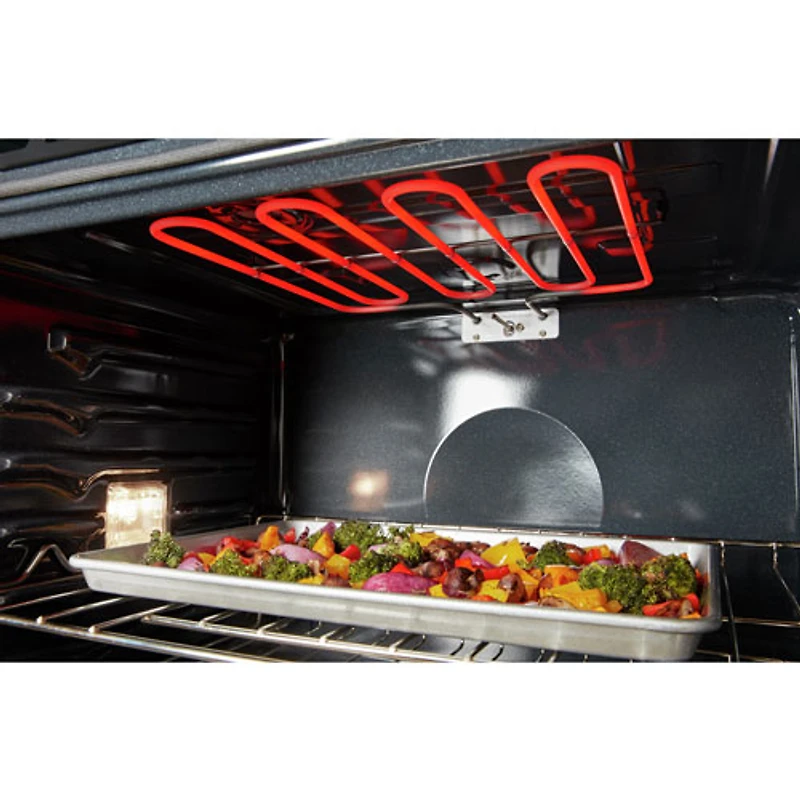 Four mural électrique autonettoyant 4,3 pi³ 27 po de Whirlpool (WOES3027LS) - Acier inoxydable