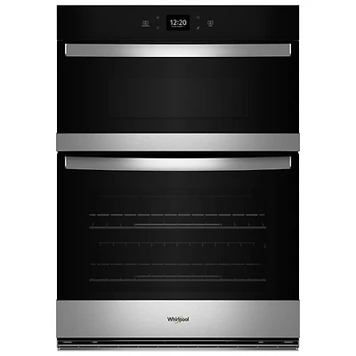 Four mural électrique combiné 5,7 pi³ 21 po de Whirlpool (WOEC5027LZ) - Acier inoxydable résistant aux traces de doigts