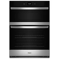 Four mural électrique combiné 5,7 pi³ 21 po de Whirlpool (WOEC5027LZ) - Acier inoxydable résistant aux traces de doigts