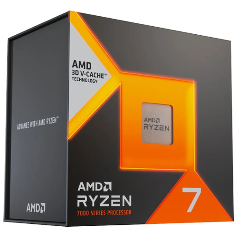 Processeur octocoeur AM5 4,2 GHz Ryzen 7 7800X3D d'AMD